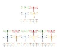 SUPVOX 4 Ensembles Sticker Mural Fond De Libellule Simulée Faux Décor En Forme De Libellule Magnétique Bouda Decoration Interieure Magnets Réfrigérateur Parure De Libellule 25 Pièces * 4