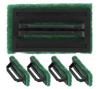 SUPVOX 5 Pièces Tampon de Nettoyage en Maille Vert avec Poignée Ergonomique pour Cadres de Sérigraphie, Matériau Pp avec Tampon Abrasif Sûr pour Carrelages et Surfaces