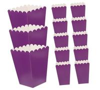 SUPVOX 50 Boîtes à Popcorn en Papier Pliables Violet, 50 Pièces, Résistantes la Graisse, pour Pop-corn, Bonbons, Biscuits - pour Fêtes, Mariages et Cinéma, Contenant Léger et Pratique