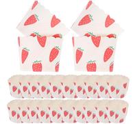 SUPVOX 50 Caissettes à Cupcakes en Papier Accessoire de Cuisson Sûr et Facile à Utiliser pour Petits Gâteaux et Pains pour Célébrations et Mariages