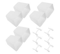 SUPVOX 6 Ensembles Crochet Panneau Perforé Métal avec Boîte | Support Transparent, Crochets Inclus, Installation sans Outil, Tri Clair, Gain Vertical, la Cuisine et Bureau