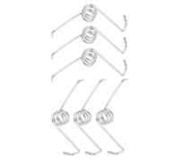 SUPVOX 6 Pièces Ressort de Seau à Serpillière Rotatif Ressort de Torsion Métallique Argenté Pièce Détachée pour Balai Rotatif Compatible Entretien de Seau à Serpillière