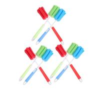 SUPVOX 9pièces Brosse à Bouteille Avec Manche Long Et Éponge Douce Pour Nettoyage De Biberons Et Cafetières Kit De Nettoyage Pour Contenants Profonds Et Étroits