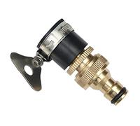 SUPVOX Adaptateur de Robinet Universel 1/2" et 3/4" - Raccord Rapide Anti-Fuite en Laiton pour Tuyau d'Arrosage et Machine à Laver - Installation Sans Outil