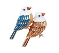 SUPVOX Broche en Alliage Goutte D'huile Créative D'oiseau D'amour, Accessoire Vestimentaire Poli Soin, pour Vêtements et Présent Saint-valentin