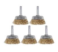 SUPVOX Brosse Métallique 5 Pièces En Acier Pour Perceuse Électrique Accessoires De Décapage Et Polissage Pour Tubes Et Métaux Utilisés En Atelier
