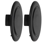 SUPVOX Caches pour Trous de Parasol de Terrasse 2pcs en PP Noir, Accessoires pour Parapluie de Table, Installation Facile, Usage Polyvalent pour Patios Extérieurs