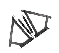 SUPVOX Charnières de Porte de Placard en Alliage Noir Support à Ressort, Charnière D'angle pour Meuble, pour Applications de Mobilier, 1 Paire