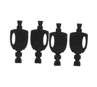 SUPVOX e Remplacement en Plastique Noir pour Boîte à Appâts, Lot de 4 Pièces, Compacte et Portable, Compatible avec Station D'appâtage Souris