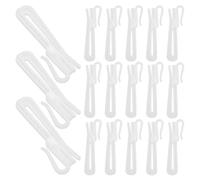 SUPVOX Crochets de Rideaux Installation Facile 50 en Plastique Réglables Hauteur Ajustable Lot de 50 Pièces pour Draperies Plis Pincés pour Bureaux et Maisons