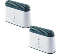 SUPVOX Désodorisant à Charbon Actif pour Réfrigérateur, Boîte Réutilisable en Pp Blanche, 2 Pièces, Élimine les Odeurs et Maintient L'air Frais sans Effets Secondaires