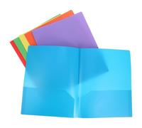 SUPVOX Dossiers à Poches Mignons A4 Grosse Capacité de Rangement Lot de 6 en Plastique Pp avec Ergots, Double Poche Noir pour Organisation de Bureau et Projets
