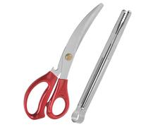 SUPVOX Ensemble 2pcs Ciseaux à Aliments et Pinces de Barbecue en Acier Inoxydable Antidérapant Multifonction pour Barbecue et Dîner la Maison