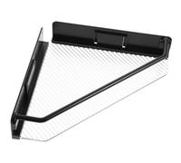 SUPVOX Étagère Murale Flottante Étagère Murale D’Angle en Plastique Noir, Légère, Surface Lisse, Cuisine et Salon