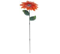 SUPVOX Fleur en Metal de Jardin Tournesol - Piquet Decoratif en Fer de 36 cm - Decoration Exterieure Resistante aux Intemperies pour Pelouse Terrasse et Allee - Cadeau de Jardinage Original Jau