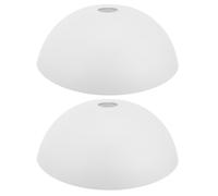 SUPVOX Lot de 2 abat-jours de rechange en plastique blanc, design champignon, pour lampes de plafond, lumière adoucie, pour chambres et pièces à vivre
