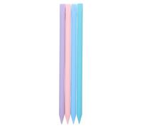 SUPVOX Lot de 4 Set de Set de Pinceaux Silicone Double Tête pour Nail Art, Outils Fins et Pratiques en Silicone pour Mélanger Gel et Manucure DIY Partout