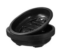 SUPVOX Lot de 6 Pots de Fleurs Ovales en Plastique PP pour Plantes Vertes, Design Simple et Moderne, Résistance à l'usure Chocs, pour Intérieur, Dimensions 37,5X29X8 CM