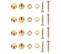 SUPVOX Lot de 8 Clous Décoratifs en Cuivre Or, Résistants la Corrosion Quotidienne, Couverture Décorative pour Vis Apparentes, pour Maison et Magasins