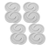 SUPVOX Moules à Pâtisserie pour L'aïd Moubarak en Silicone 4pcs Étoiles et Lune, Moule à Chocolat Résistant Lave-vaisselle pour Décoration de Gâteaux et Fêtes