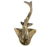SUPVOX Ornement et Poisson-Guitare Statue Vintage en Or Laiton de Délicat Décoratif Centre Style Rétro Simple de Bureau de Table