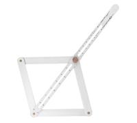 SUPVOX Outil Professionnel Pratique Rapporteur D'angle et Structure Raisonnable Mécanisme de Fixation Unique en Acier Inoxydable Argenté et Mesure Précise D'angles pour Travail du Bois