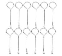 SUPVOX Ouvre-pot Lot de 12 Pièces en Acier Argenté Multifonction de Peinture Robuste et Fiable, Facilite L'ouverture des Seaux de Peinture, Maison Camping