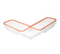 SUPVOX Plastique Étagère Murale Pliante sans Perçage, de Salle de Bain | Rangement Mural Compact, Design Creux Drainant, Capacité Solide, pour Parfum et Petits Objets, Usage Bain