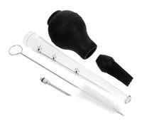 SUPVOX Poire A Jus la Cuisine en Acier Inoxydable et Silicone, Injecteur de Condiments pour Viande, Outil Cuisine pour Viande et Dinde en Activités Extérieures