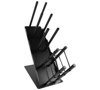SUPVOX Porte-gobelets en Acier au Carbone Noir 4 Compartiments Amovibles, Design Incliné Empilable pour Tri Facile et Réapprovisionnement Rapide au Bureau ou Station Boissons
