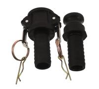 SUPVOX Raccord Rapide de Tuyau PP Mâle-Femelle 1 Pouce Noir | Verrouillage à Clip, Ensemble Complet, pour Tuyau et Raccords de Conduite, Usage DIY Hydroponie