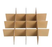 SUPVOX Séparateurs en Papier pour Carton de Déménagement Khaki, Kit 1 Set 6 Pièces, Durabilité et Performance, pour Transport Sécurisé de Verres et Assiettes