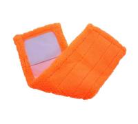 SUPVOX Tête de Balai de Rechange en Fibre Synthétique Corail pour Nettoyage Domestique, Housse de Vadrouille Orange Absorbante, Adaptée aux Hôtels et Restaurants