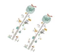 SUPVOX Toise Autocollante Arbres Animaux Colorés pour Garçon et Filles, Décoration Chambre Bébé, Imperméable, Amovible, 2 Pièces 30x60 Cm, Tableau de Croissance Mural Ajustable, Présent