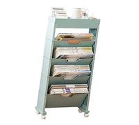 SUPYINI Bibliothèque de Salle de Classe, Multicouche avec étagère Universelle de Rangement de Livres à roulettes pour Le Salon (Plastique)