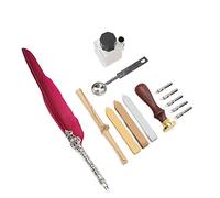 SUPYINI Ensemble de Stylos Plume avec Plume en Métal, Support en Alliage | Plume en Acier Inoxydable, Ensemble de Stylos à Tremper Vintage, Idéal pour le Lettrage Gothique, Emballage en Boîte Cadeau