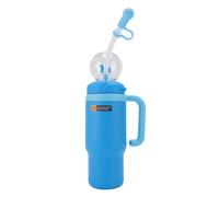 SUPYINI Fontaine de Baleine Amusante, Bouteille D'eau Isolée en Acier Inoxydable avec Poignée pour L'extérieur (Bleu)