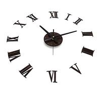 SUPYINI Horloge Murale en Acrylique Cadre, Horloge 3D Silencieuse à Faire Soi-même pour la Décoration du Salon, de la Maison et du Bureau