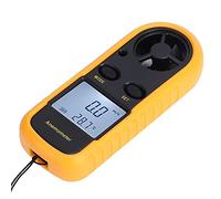 SUPYINI Mini Anémomètre Numérique Portatif, Compteur de Vitesse du Vent LCD avec Rétro-éclairage, pour Testeur de Température du Flux D'air