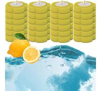 SUQ Tête de Rechange Pour Brosse de Toilette, brosse de toilette jetable, Système de nettoyage jetable avec 24 PCS Remplissages(Goût de citron)