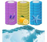 SUQ Tête de Rechange Pour Brosse de Toilette, brosse de toilette jetable, Système de nettoyage jetable avec 24 PCS Remplissages (3 saveurs)
