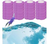 SUQ Tête de Rechange Pour Brosse de Toilette, brosse de toilette jetable, Système de nettoyage jetable avec 24 PCS Remplissages(Goût de lavande)