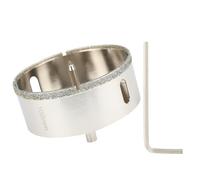SUQIN Scie Cloche Diamantée 110 mm Avec Foret Guidage De Centrage,Scie Cloche Carrelage、Foret Trépan Diamant pour Carrelage Pour Percer Verre, Carrelage, Céramique, Marbre, Granit