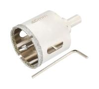 SUQIN Scie Cloche Diamantée 48 mm Avec Foret Guidage De Centrage,Scie Cloche Carrelage、Foret Trépan Diamant pour Carrelage Pour Percer Verre, Carrelage, Céramique, Marbre, Granit