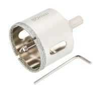 SUQIN Scie Cloche Diamantée 55 mm Avec Foret Guidage De Centrage,Scie Cloche Carrelage、Foret Trépan Diamant pour Carrelage Pour Percer Verre, Carrelage, Céramique, Marbre, Granit