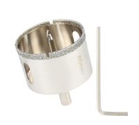 SUQIN Scie Cloche Diamantée 60 mm Avec Foret Guidage De Centrage,Scie Cloche Carrelage、Foret Trépan Diamant pour Carrelage Pour Percer Verre, Carrelage, Céramique, Marbre, Granit