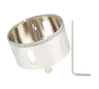 SUQIN Scie Cloche Diamantée 75 mm Avec Foret Guidage De Centrage,Scie Cloche Carrelage、Foret Trépan Diamant pour Carrelage Pour Percer Verre, Carrelage, Céramique, Marbre, Granit