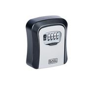 BLACK Plus DECKER Boite á Clefs - avec Serrure à Chiffres - Code à 4 Chiffres - 10.000 Combinaisons de Chiffres - Utilisation à l'Intérieur et à l'Extérieur - Boîtier Métallique Robuste, Montage Mural