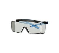 Surlunettes 3M SecureFit 3700, branches bleues, protection des sourcils intégrée, traitement antibuée Scotchgard (K&N), écran gris pour l'intérieur/l'extérieur, SF3707XSGAF-BLU-EU x20 morceau