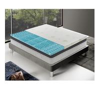 Sur-matelas 120x190 cm - en mousse à mémoire fresh à 9 zones